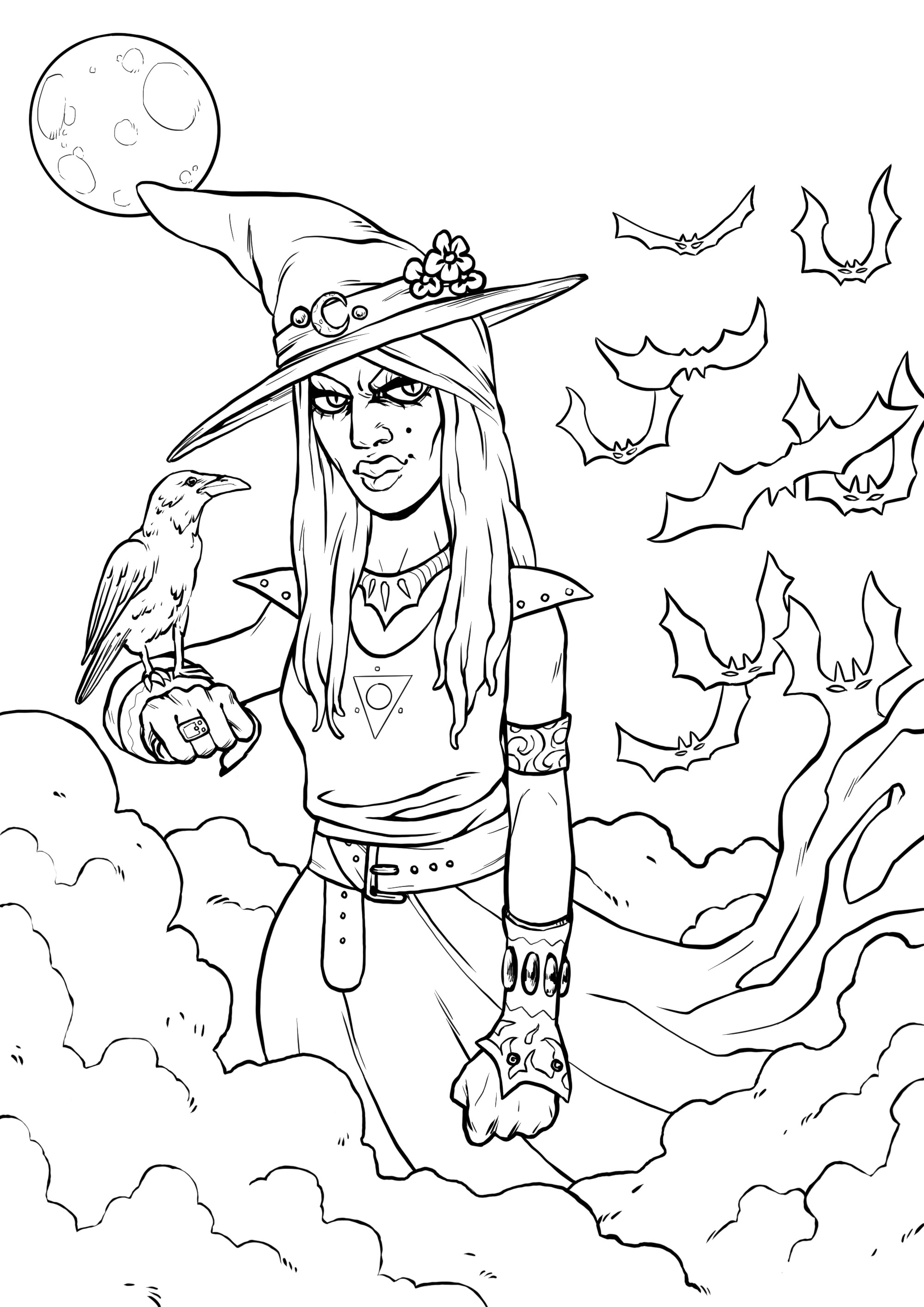 160 Witch Coloring Pages: Brew Up Some Magical Colors 3