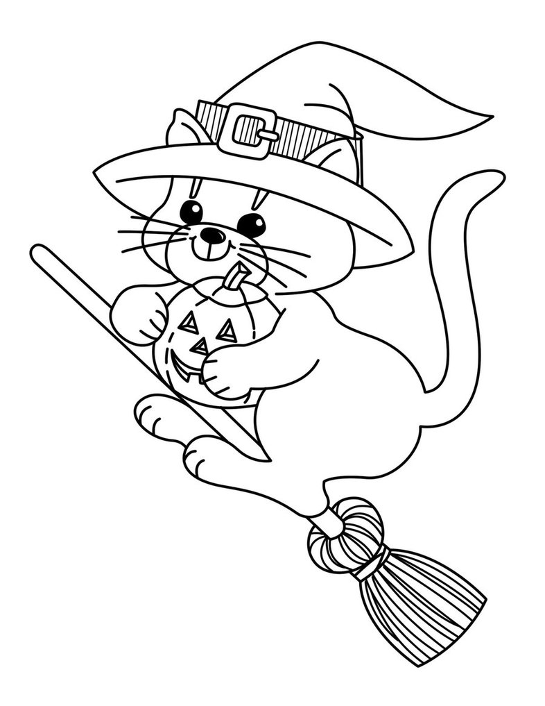 160 Witch Coloring Pages: Brew Up Some Magical Colors 48