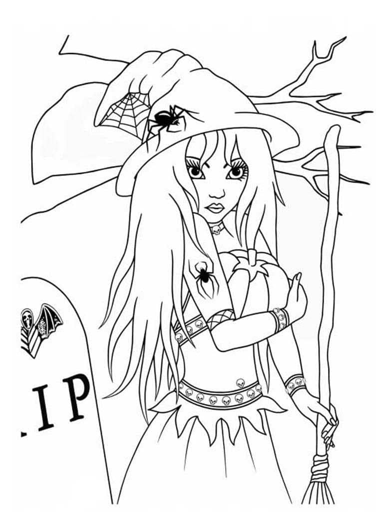 160 Witch Coloring Pages: Brew Up Some Magical Colors 50