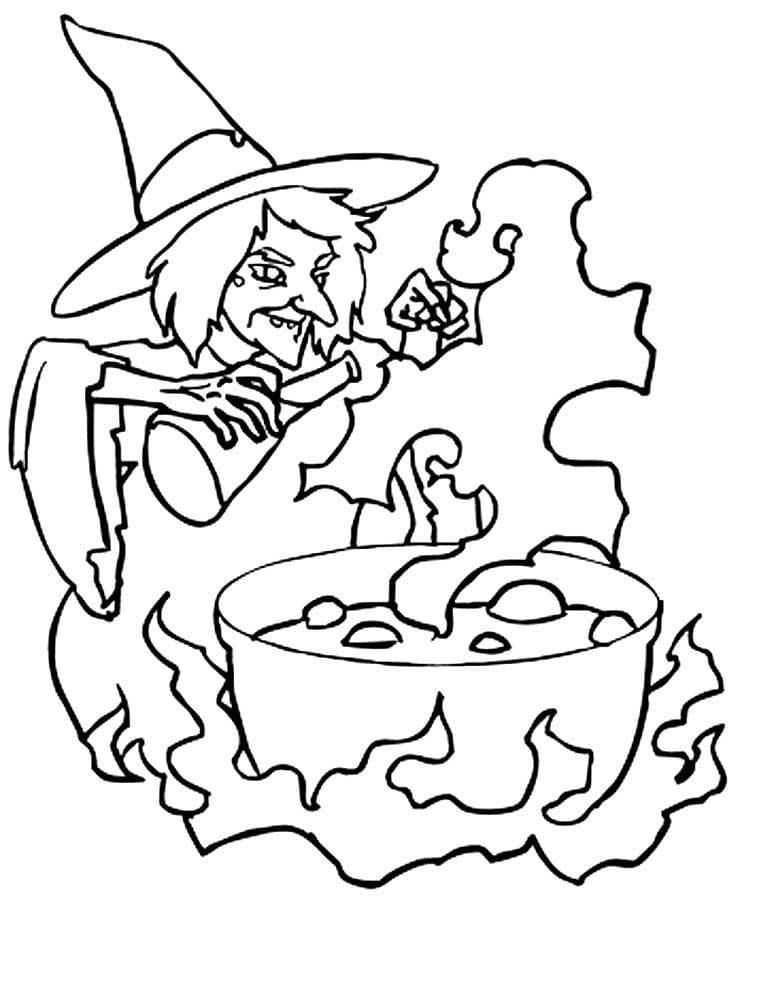 160 Witch Coloring Pages: Brew Up Some Magical Colors 52