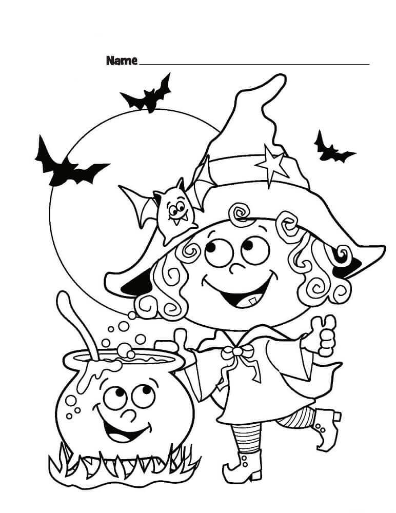 160 Witch Coloring Pages: Brew Up Some Magical Colors 53