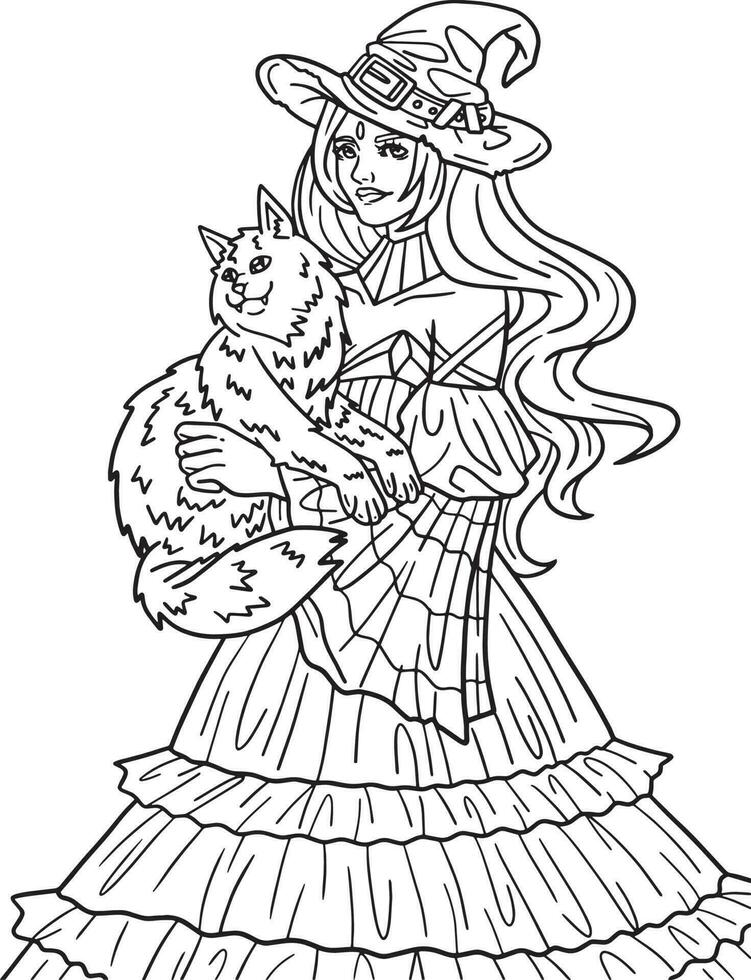 160 Witch Coloring Pages: Brew Up Some Magical Colors 54