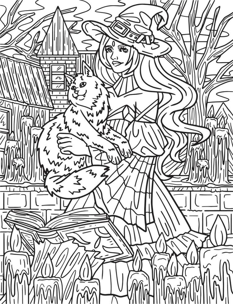 160 Witch Coloring Pages: Brew Up Some Magical Colors 55