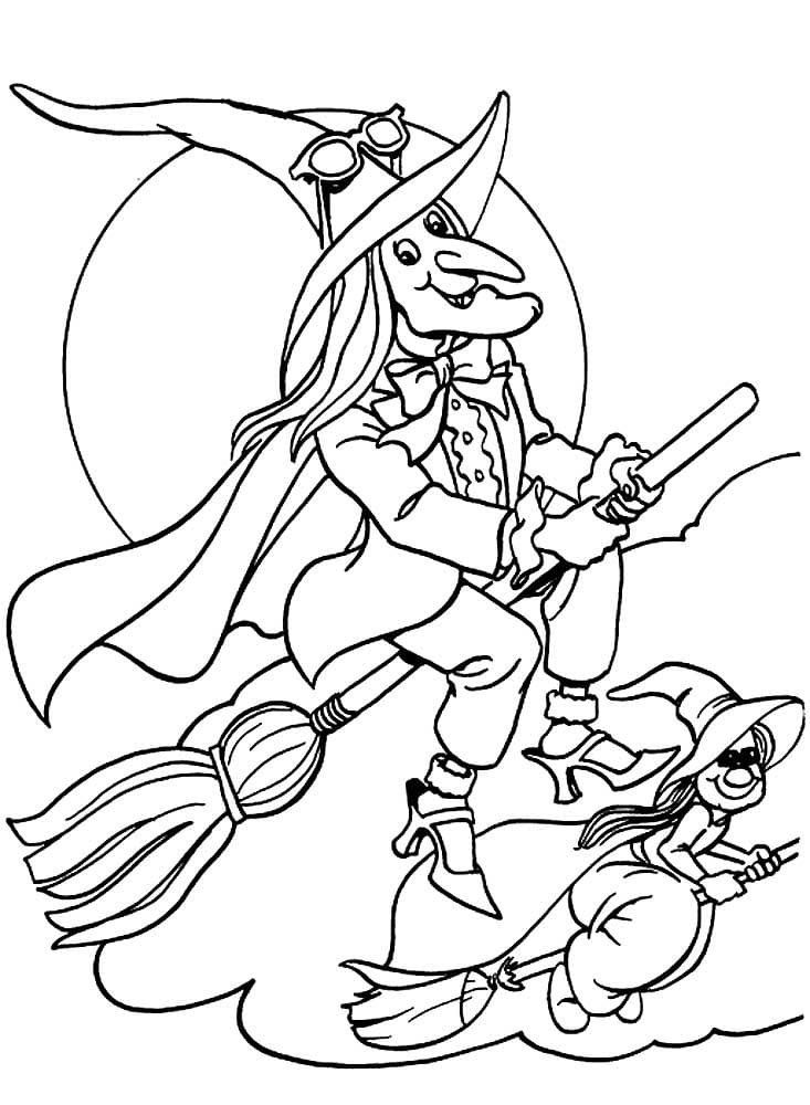 160 Witch Coloring Pages: Brew Up Some Magical Colors 56