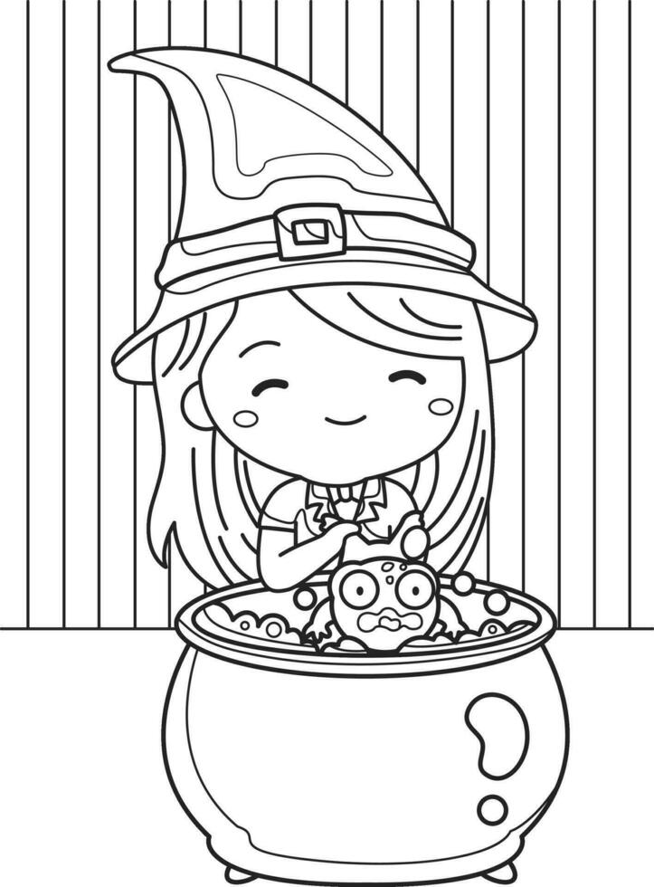 160 Witch Coloring Pages: Brew Up Some Magical Colors 58