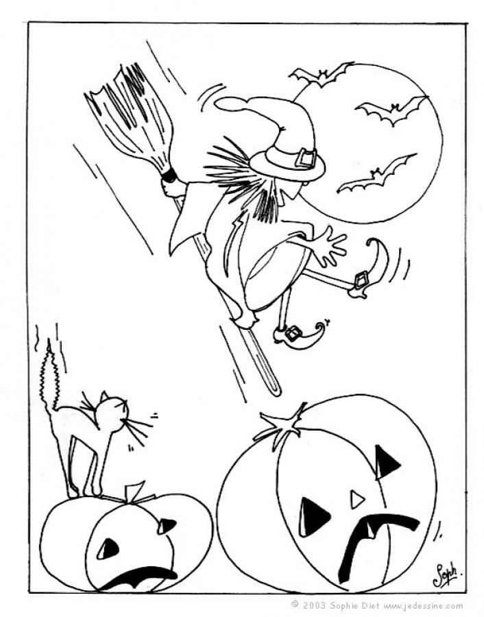 160 Witch Coloring Pages: Brew Up Some Magical Colors 67