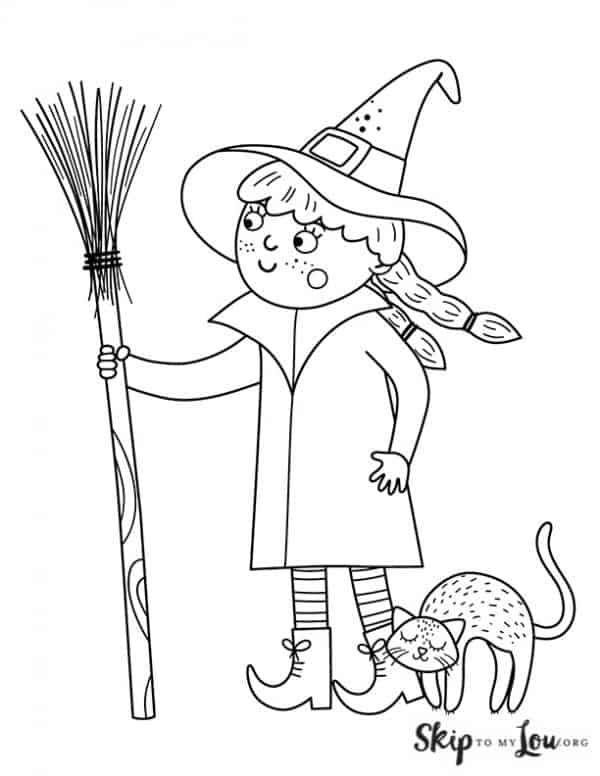 160 Witch Coloring Pages: Brew Up Some Magical Colors 88