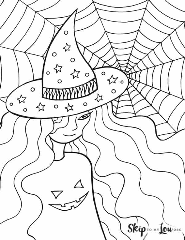 160 Witch Coloring Pages: Brew Up Some Magical Colors 90