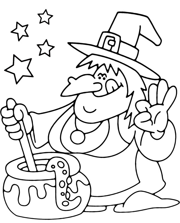 160 Witch Coloring Pages: Brew Up Some Magical Colors 93