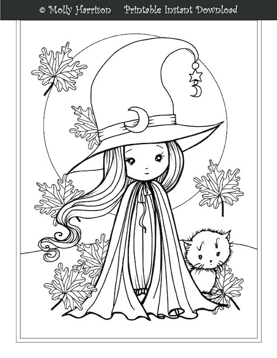 160 Witch Coloring Pages: Brew Up Some Magical Colors 95