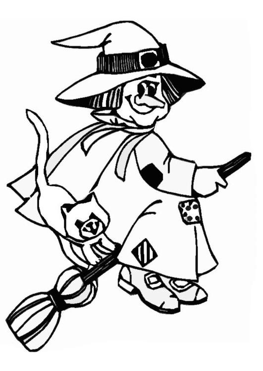 160 Witch Coloring Pages: Brew Up Some Magical Colors 99