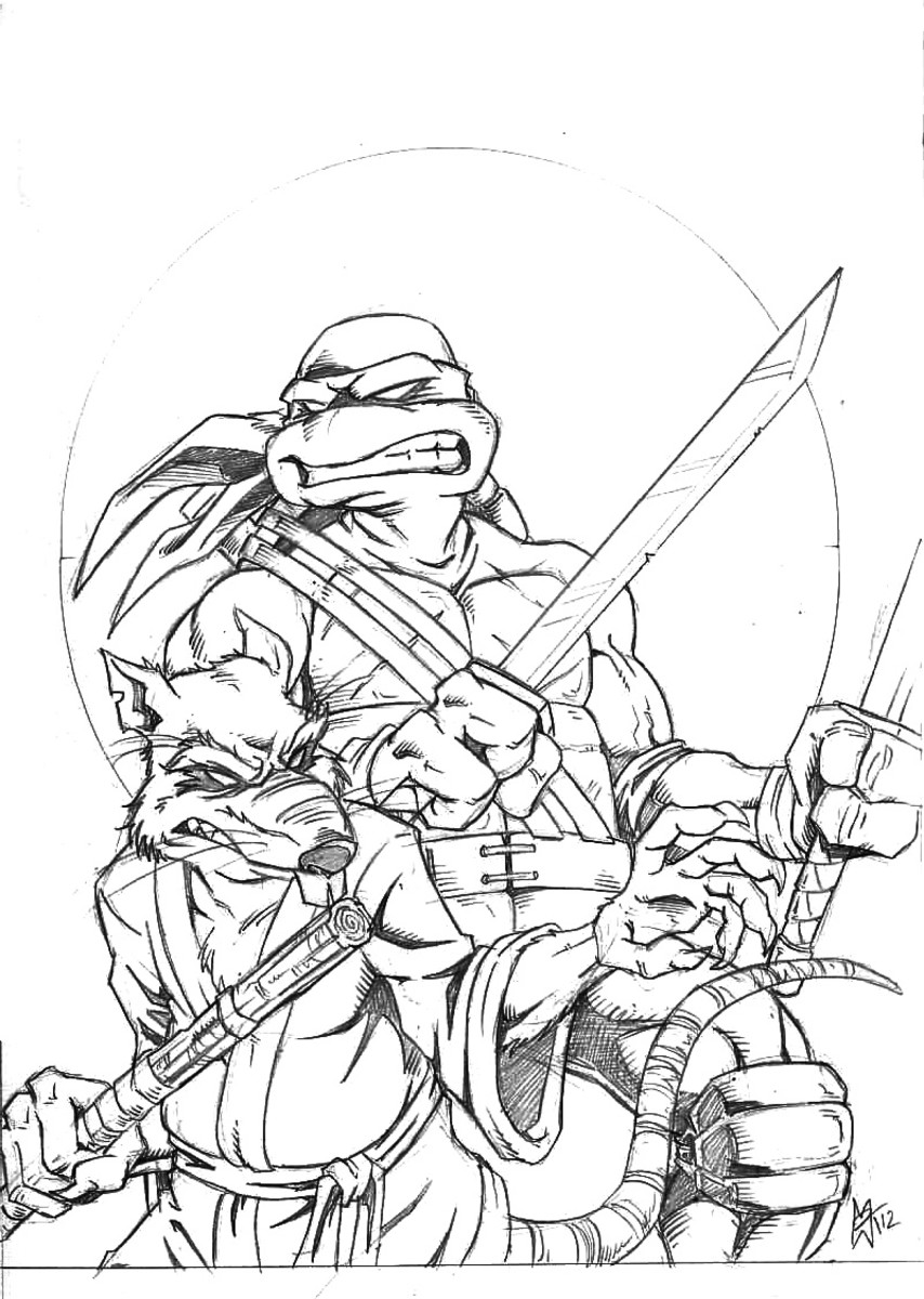 170+ Ninja Turtle Color Pages 110