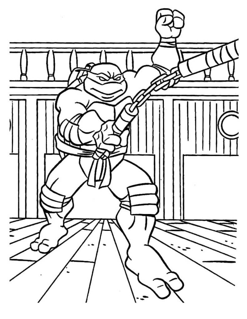 170+ Ninja Turtle Color Pages 134