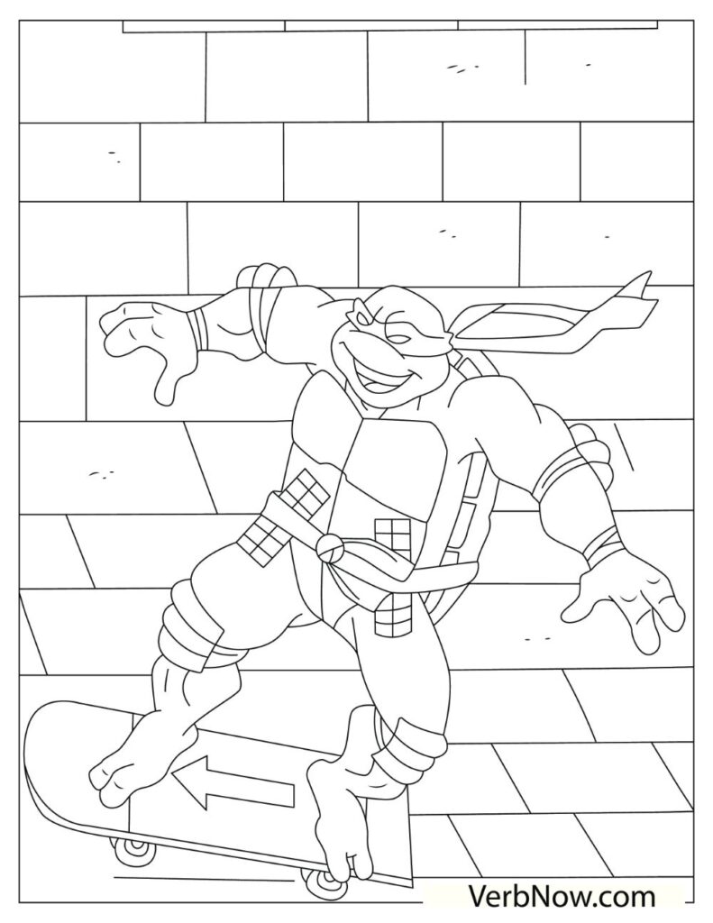 170+ Ninja Turtle Color Pages 140