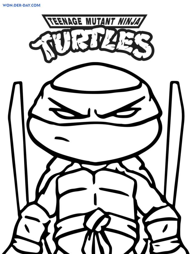 170+ Ninja Turtle Color Pages 170
