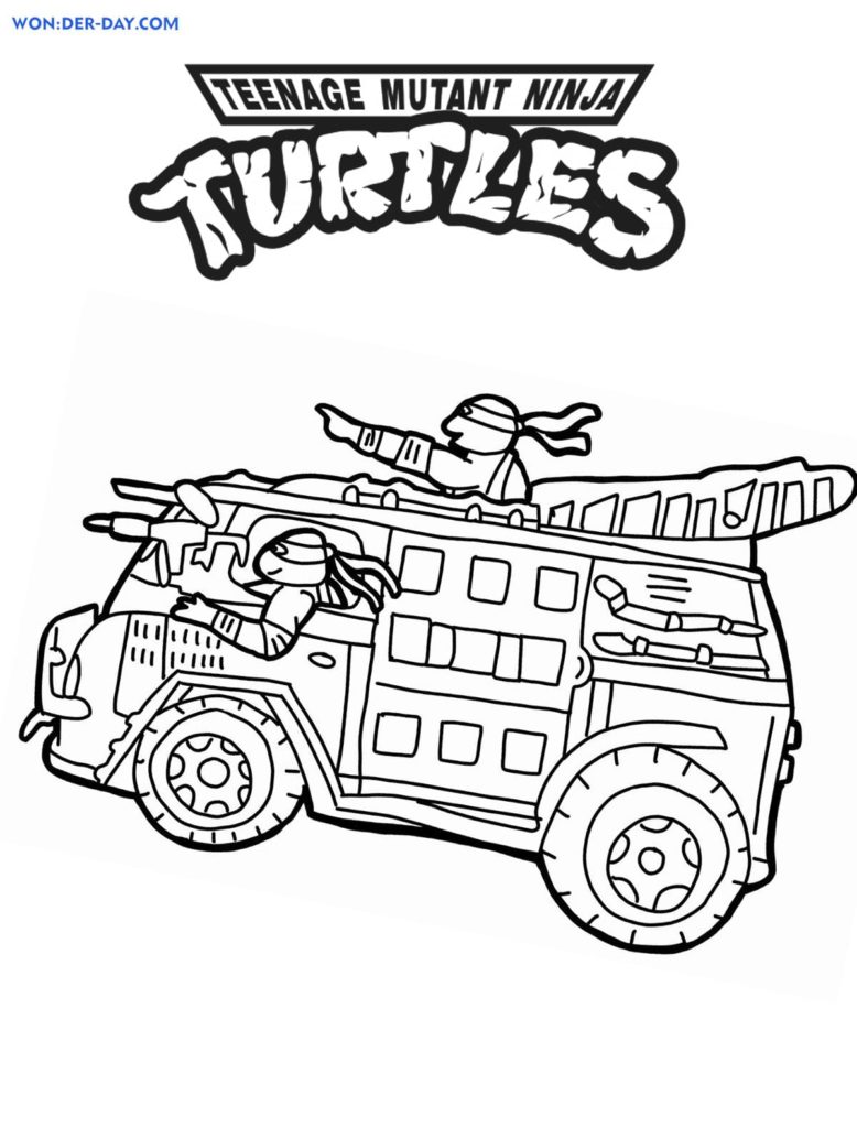 170+ Ninja Turtle Color Pages 171