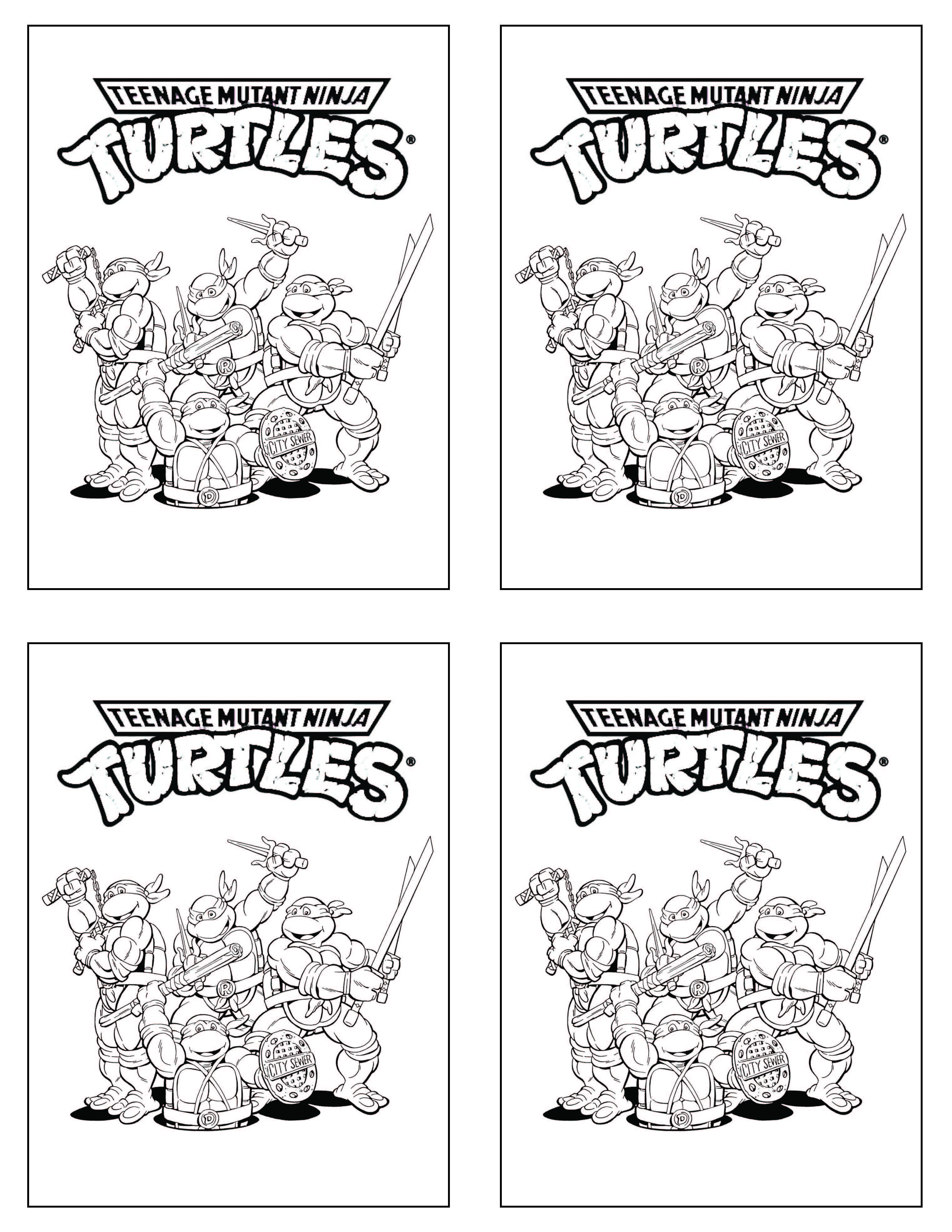 170+ Ninja Turtle Color Pages 4