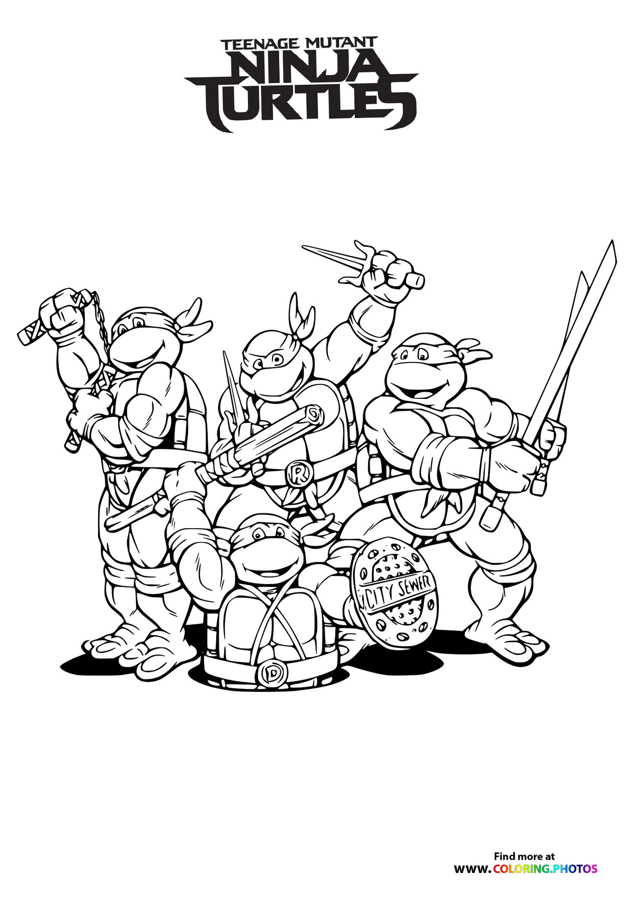 170+ Ninja Turtle Color Pages 48