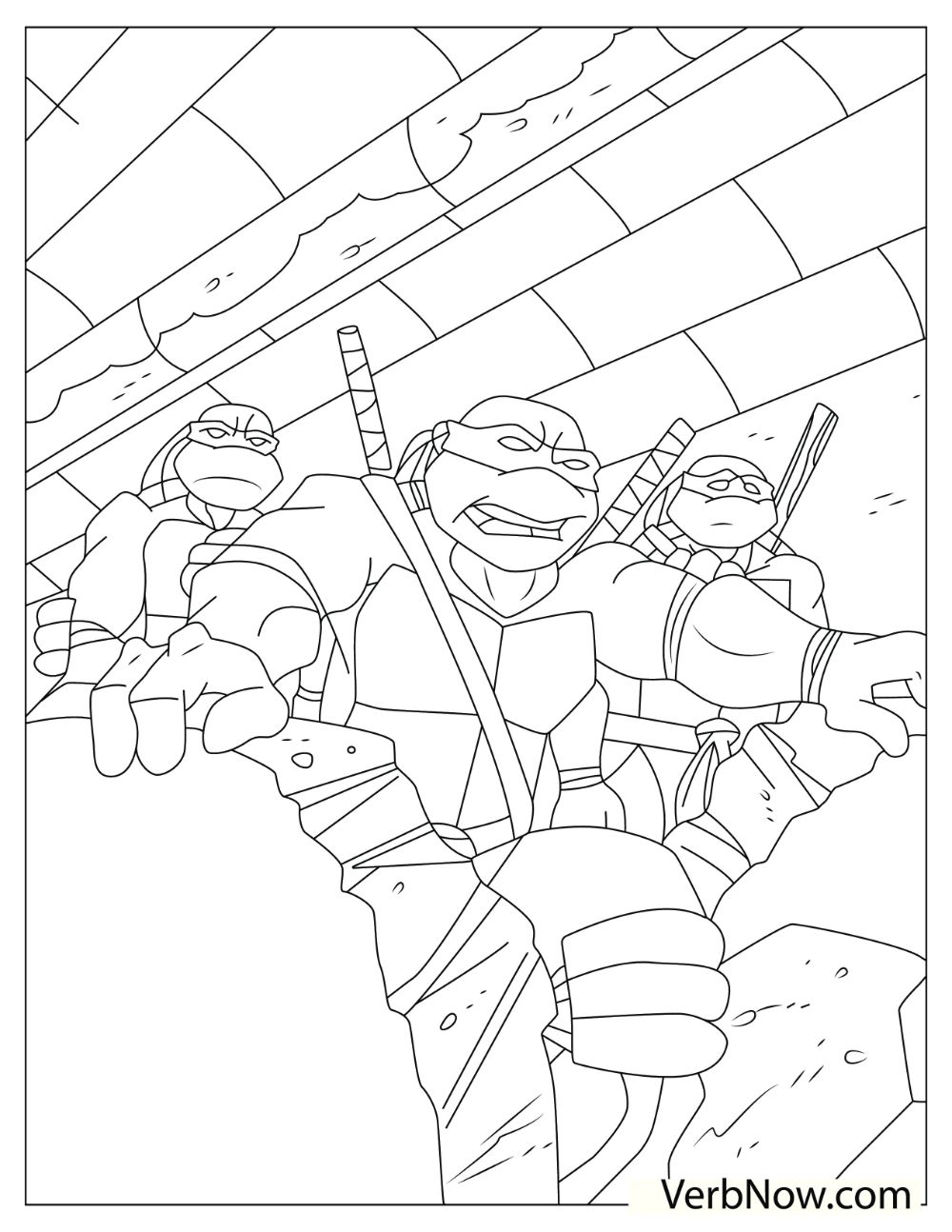 170+ Ninja Turtle Color Pages 84