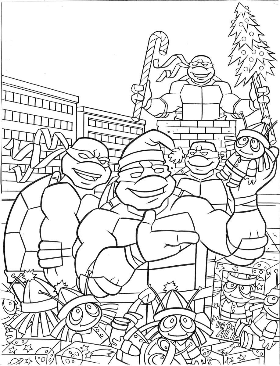 170+ Ninja Turtle Color Pages 95