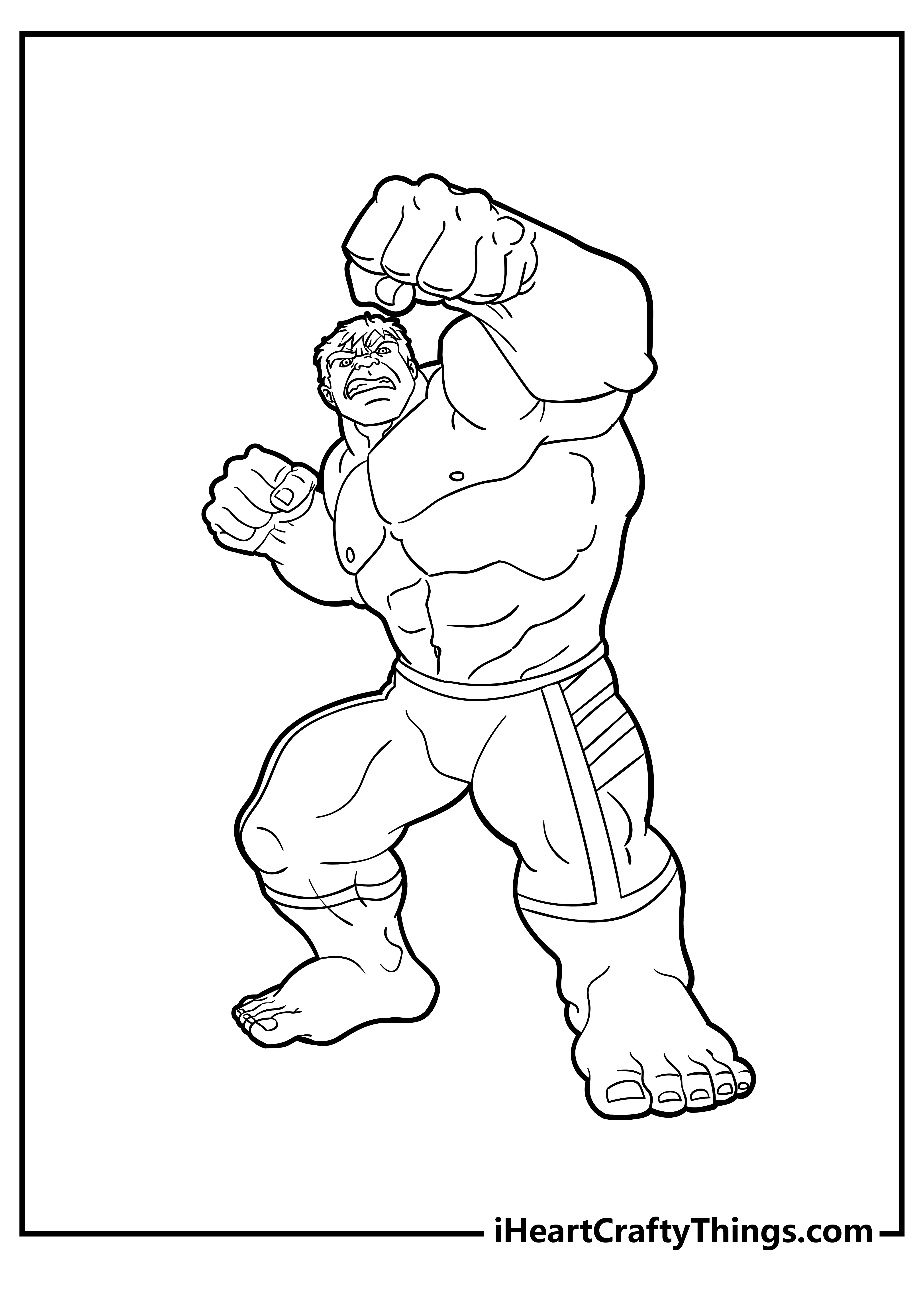 99+ Hulk Coloring Pages: Smashingly Fun 12