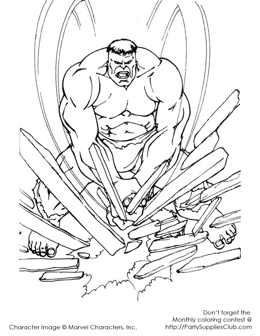 99+ Hulk Coloring Pages: Smashingly Fun 14