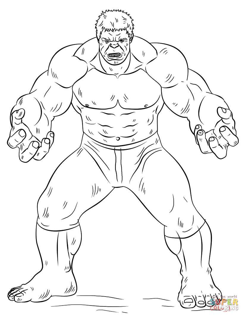 99+ Hulk Coloring Pages: Smashingly Fun 18