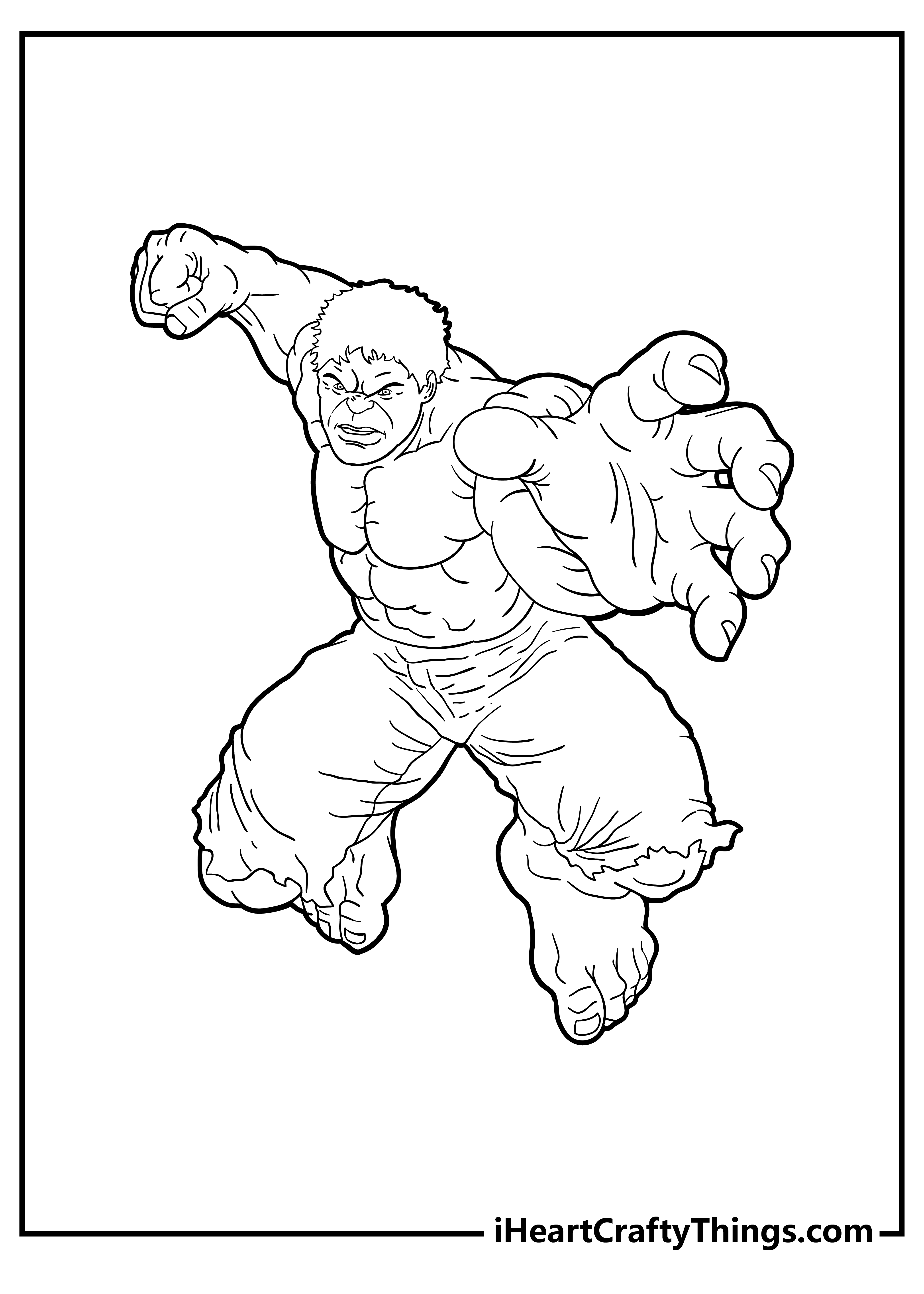 99+ Hulk Coloring Pages: Smashingly Fun 22