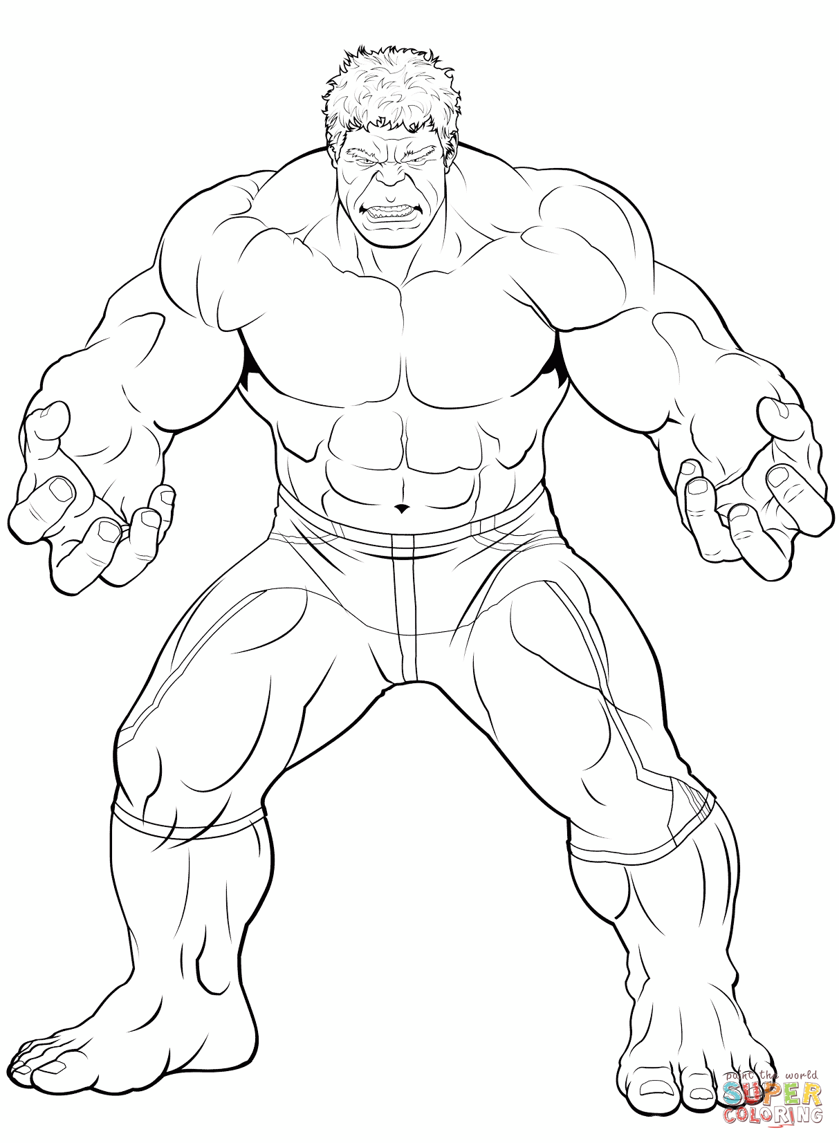 99+ Hulk Coloring Pages: Smashingly Fun 29