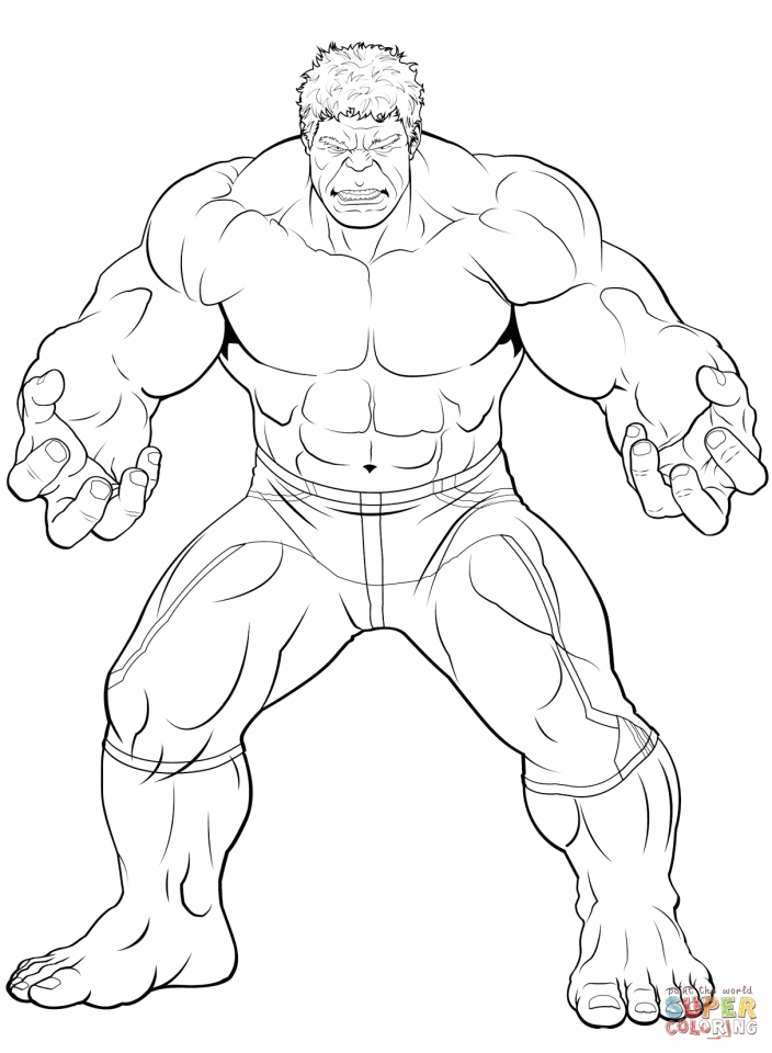 99+ Hulk Coloring Pages: Smashingly Fun 32