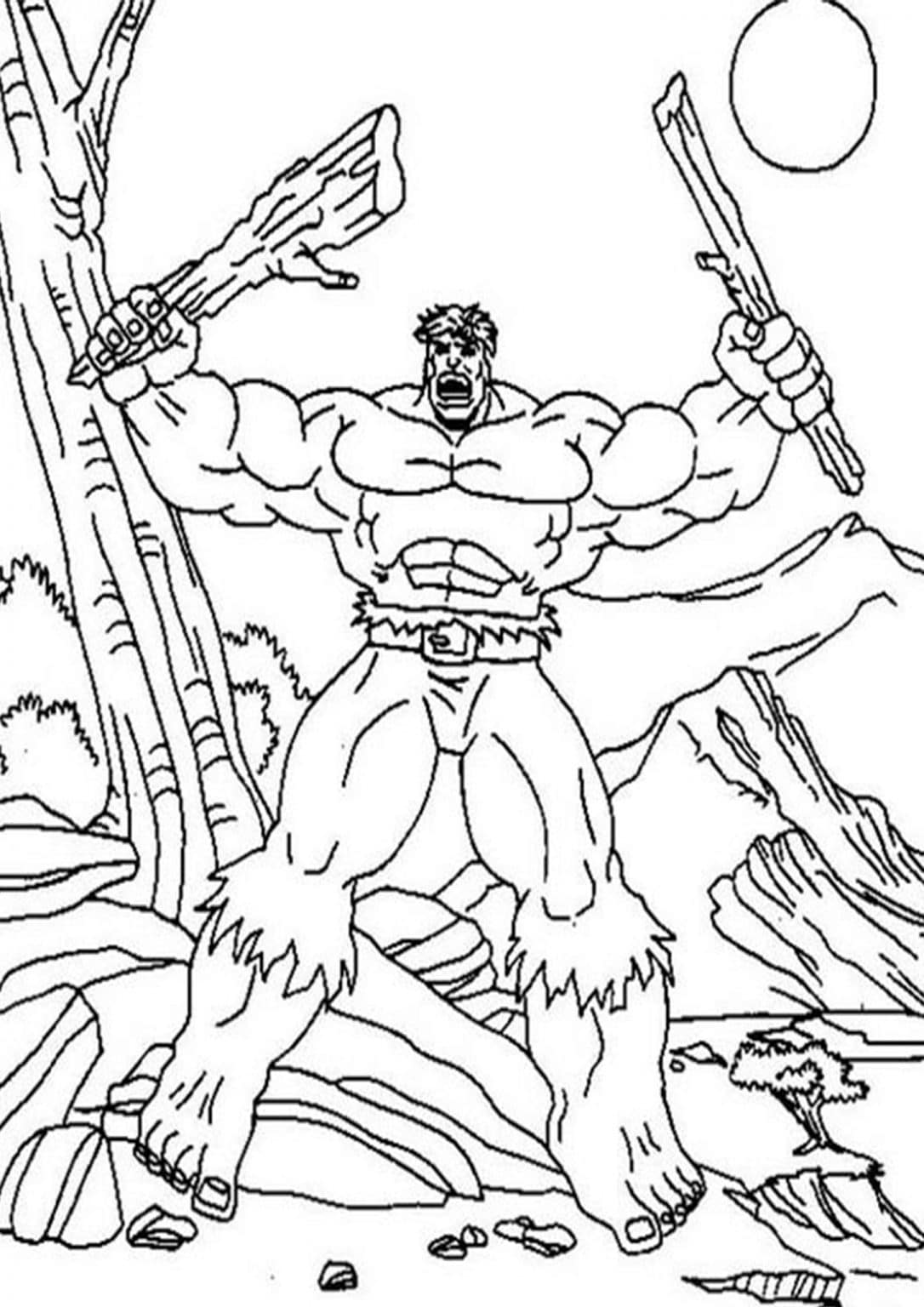 99+ Hulk Coloring Pages: Smashingly Fun 62