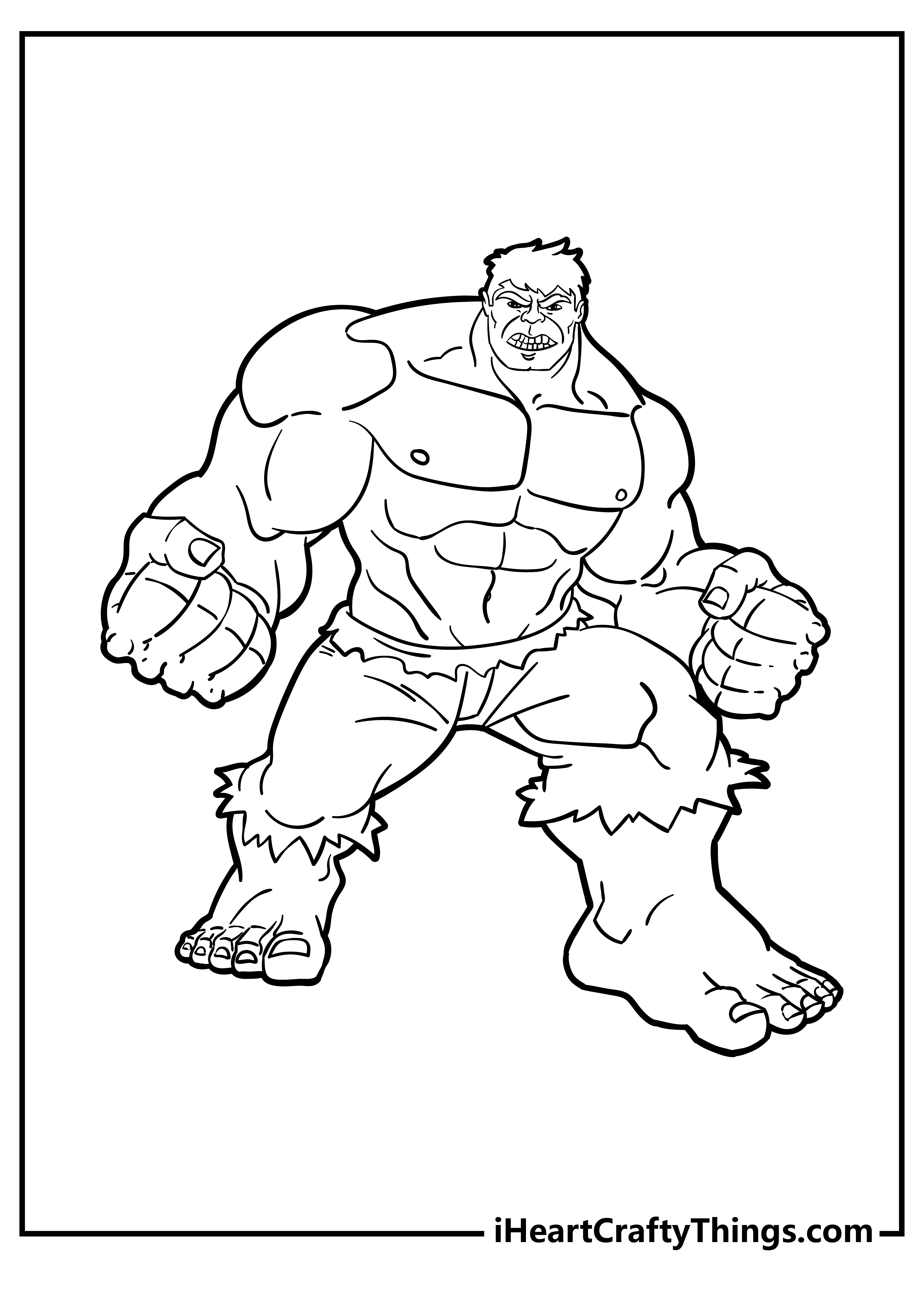 99+ Hulk Coloring Pages: Smashingly Fun 63