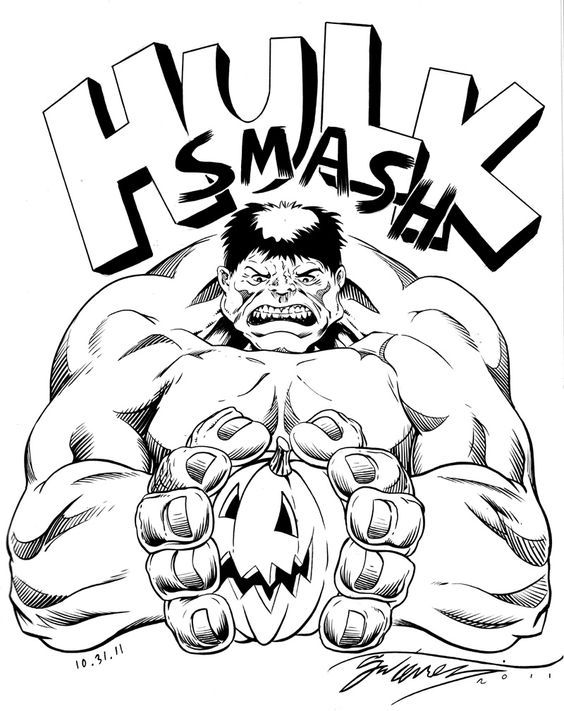 99+ Hulk Coloring Pages: Smashingly Fun 89