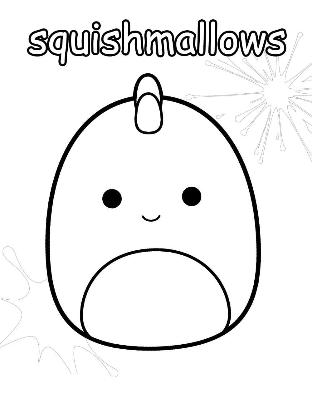 Squishmallows Coloring Pages: 100 Cute and Cuddly Characters to Color 13