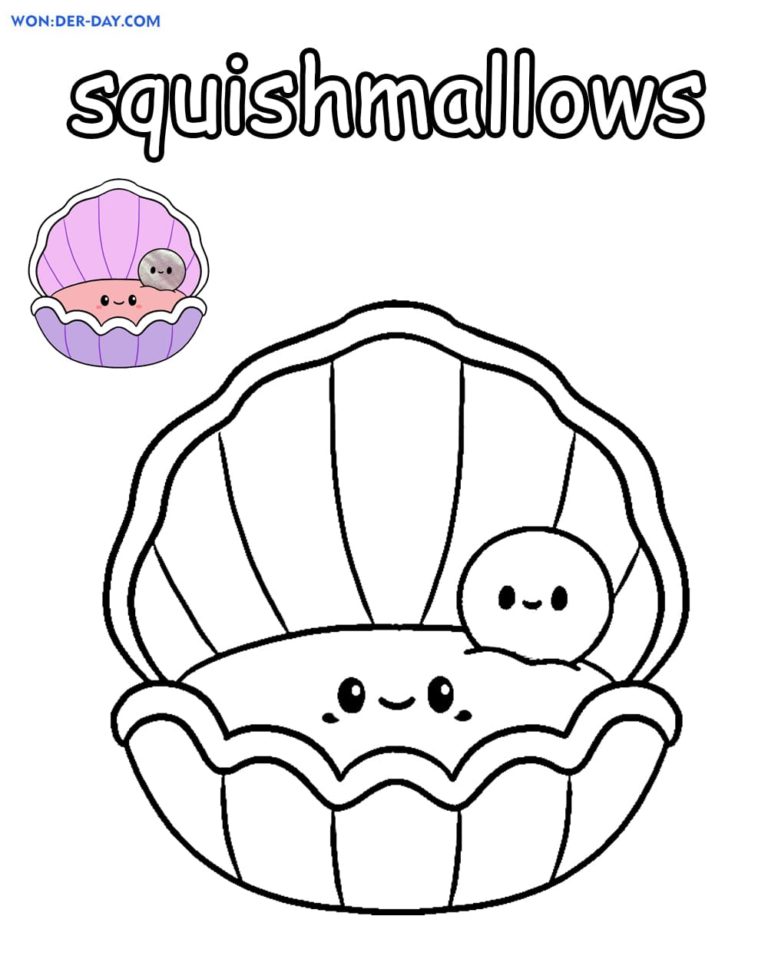 Squishmallows Coloring Pages: 100 Cute and Cuddly Characters to Color 36