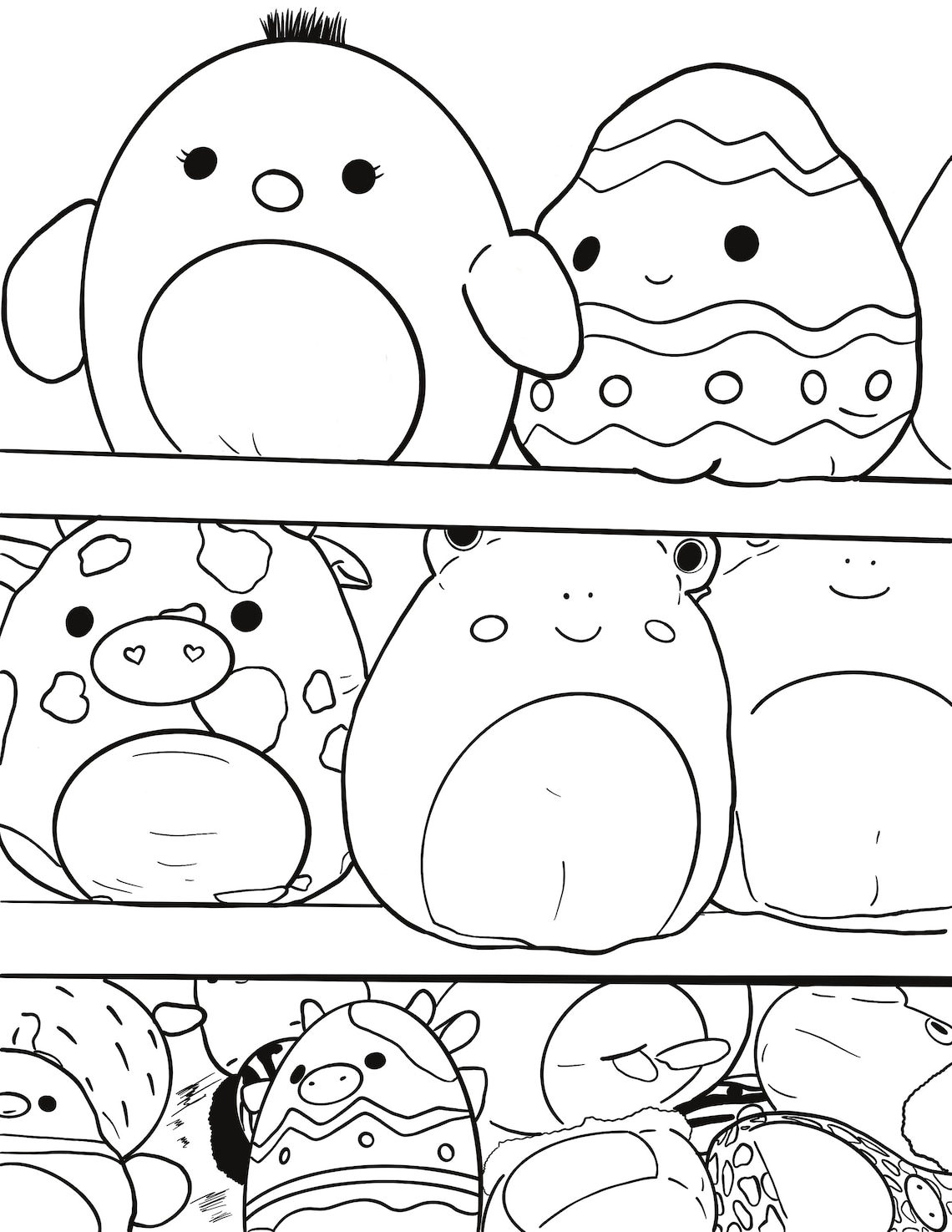 Squishmallows Coloring Pages: 100 Cute and Cuddly Characters to Color 5