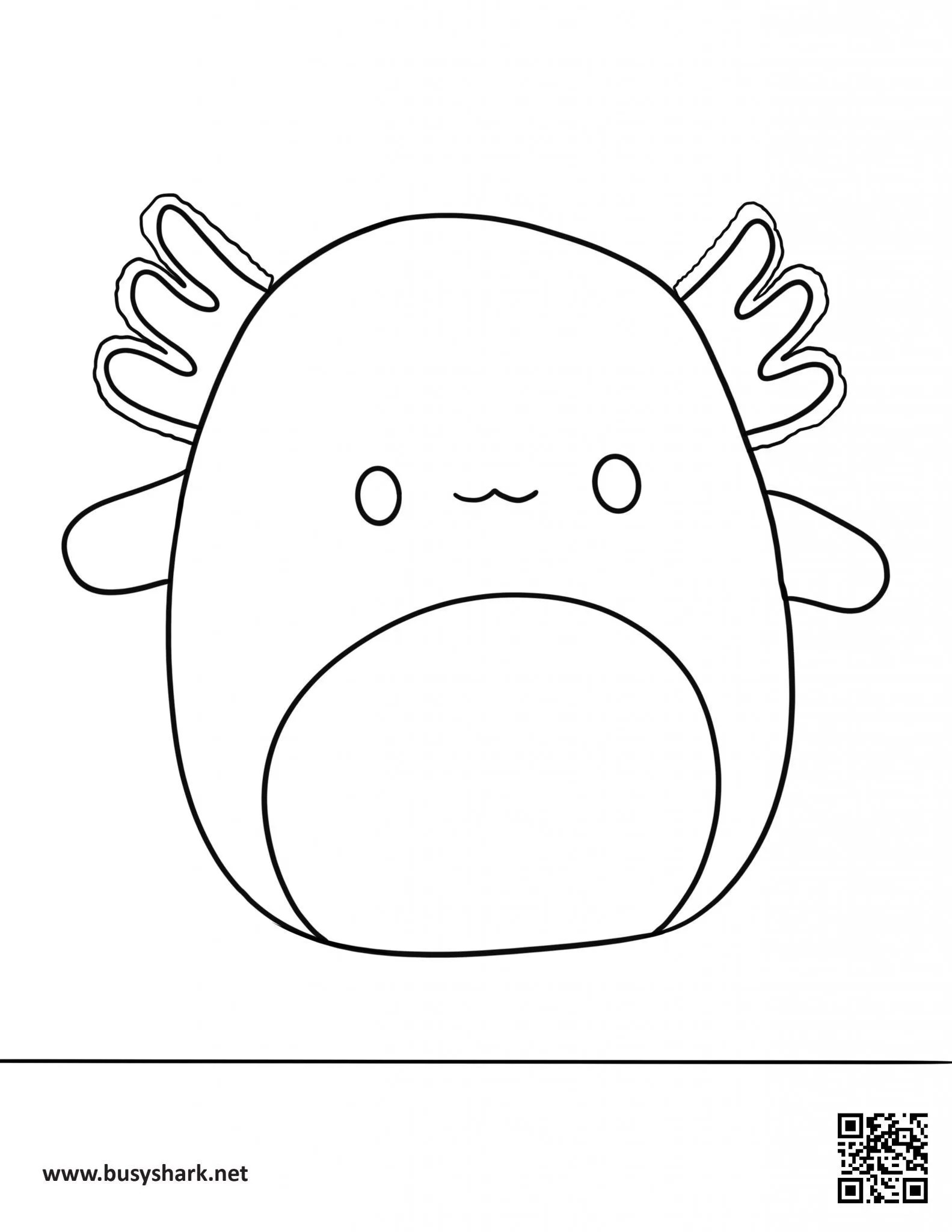 Squishmallows Coloring Pages: 100 Cute and Cuddly Characters to Color 55