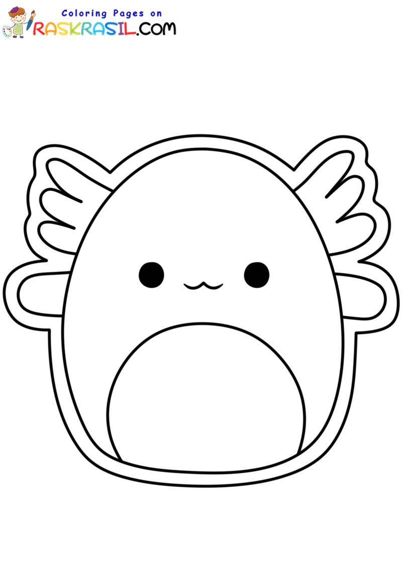 Squishmallows Coloring Pages: 100 Cute and Cuddly Characters to Color 74