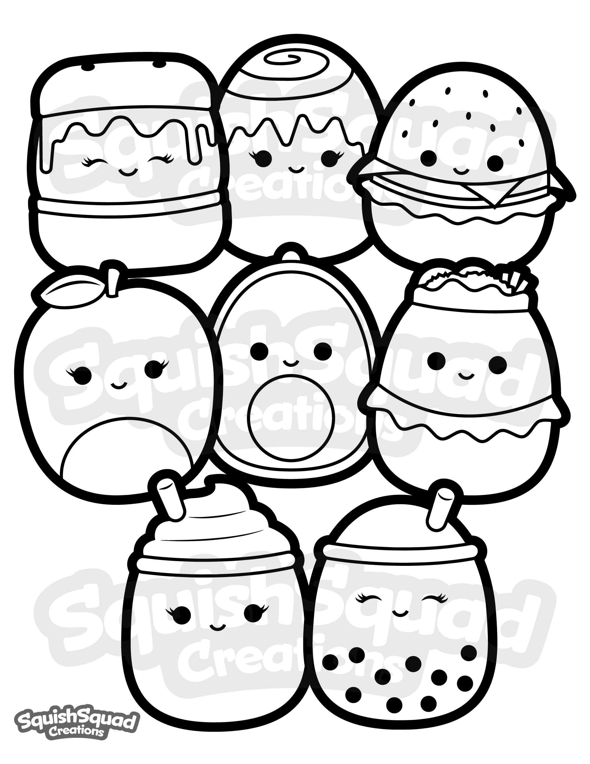 Squishmallows Coloring Pages: 100 Cute and Cuddly Characters to Color 82