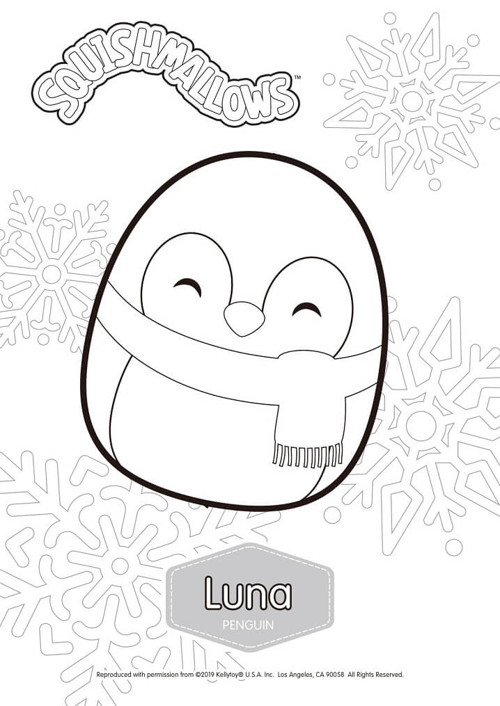 Squishmallows Coloring Pages: 100 Cute and Cuddly Characters to Color 83