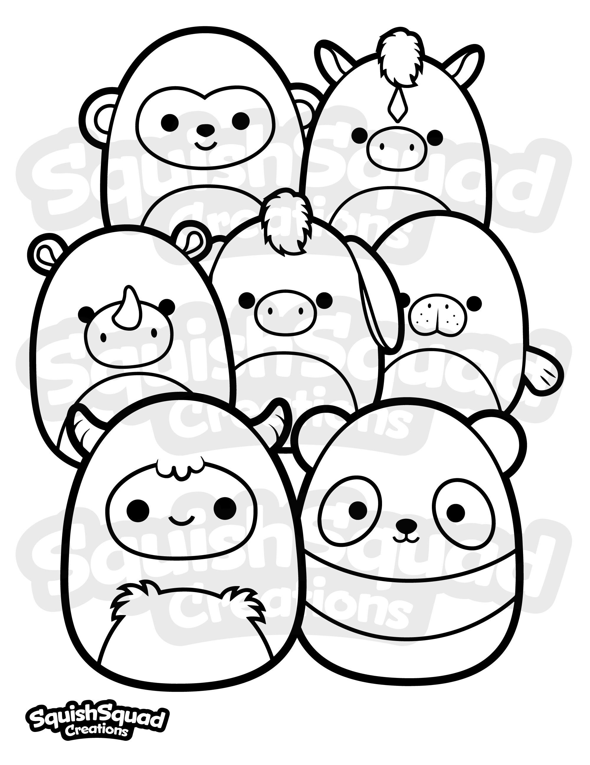 Squishmallows Coloring Pages: 100 Cute and Cuddly Characters to Color 91