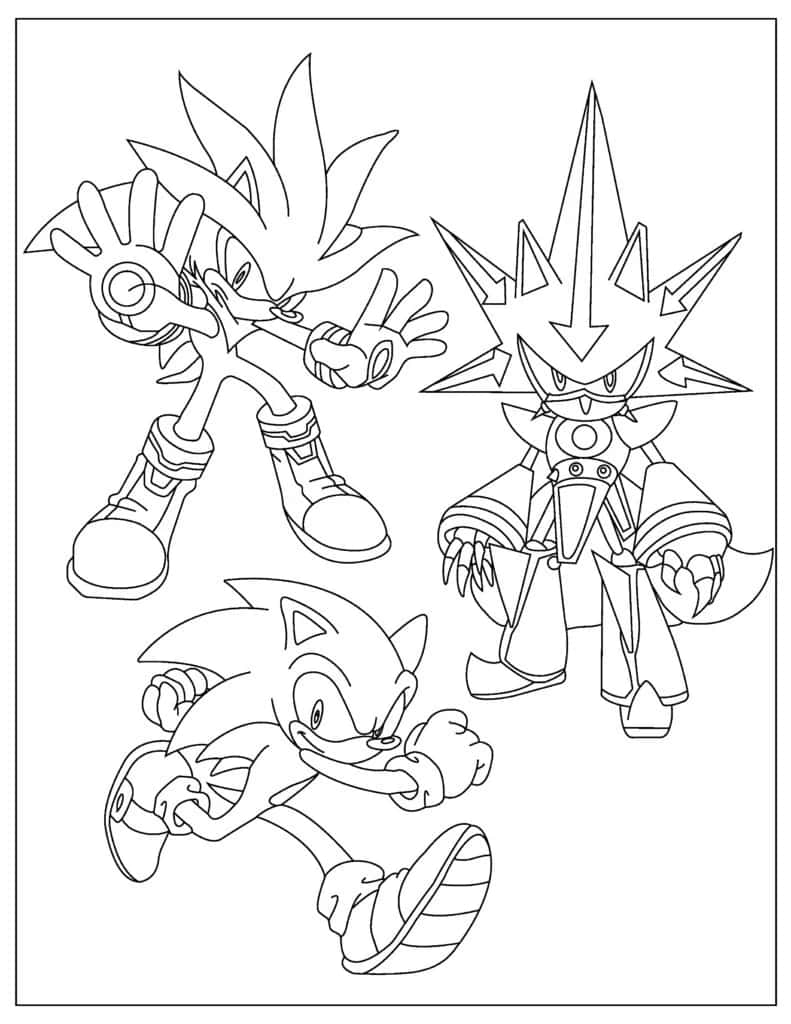 110+ Sonic Hedgehog Coloring Pages for Sonic Fans 11