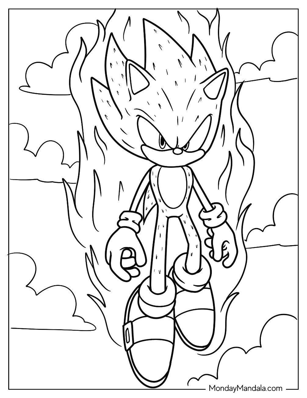 110+ Sonic Hedgehog Coloring Pages for Sonic Fans 18