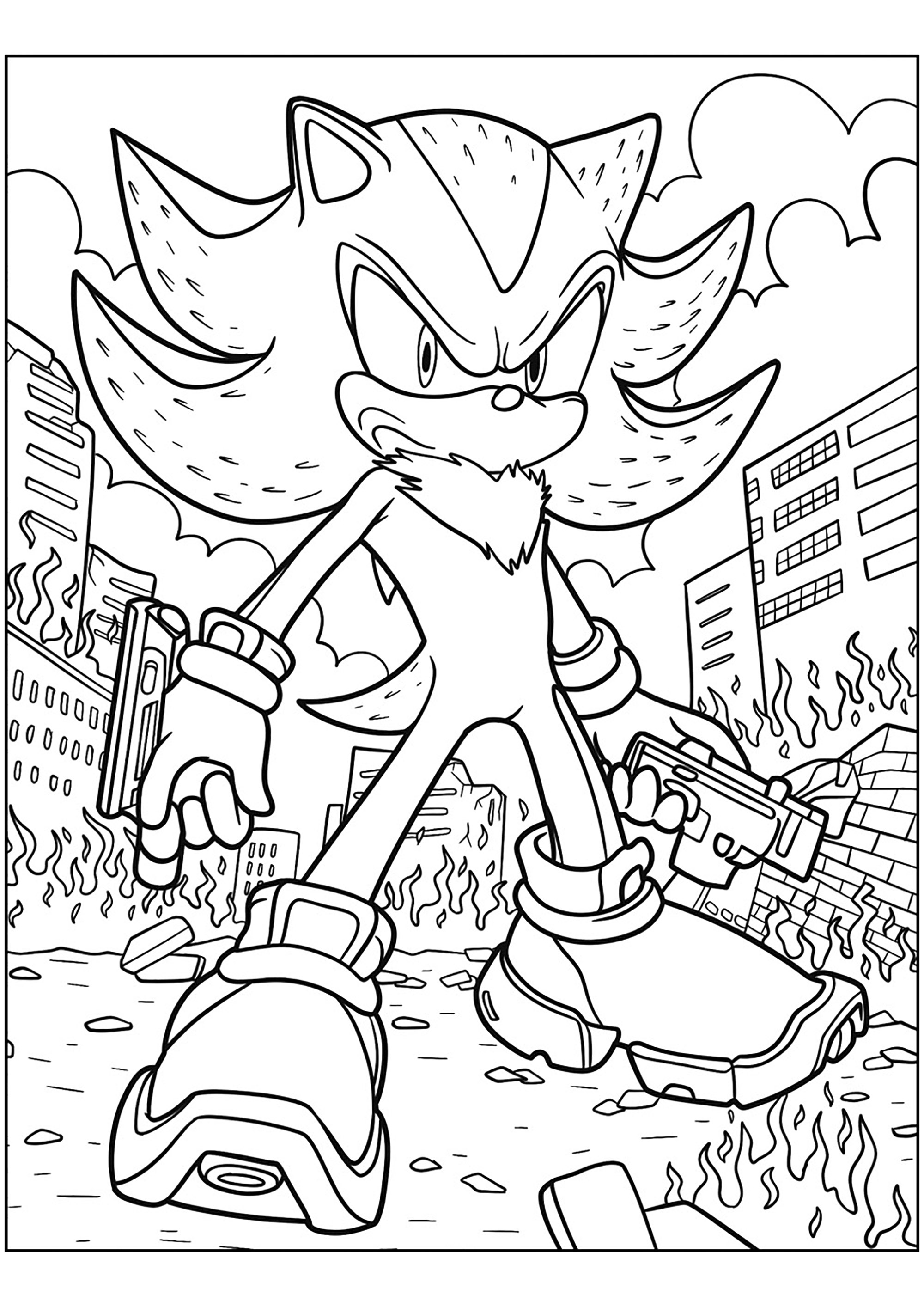 110+ Sonic Hedgehog Coloring Pages for Sonic Fans 90