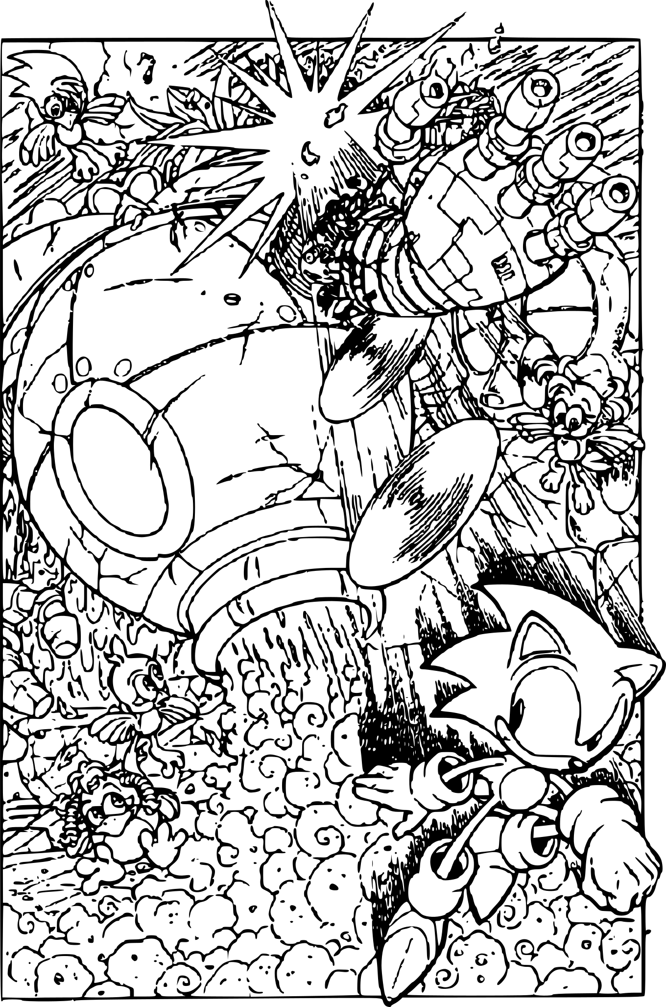 110+ Sonic Hedgehog Coloring Pages for Sonic Fans 98