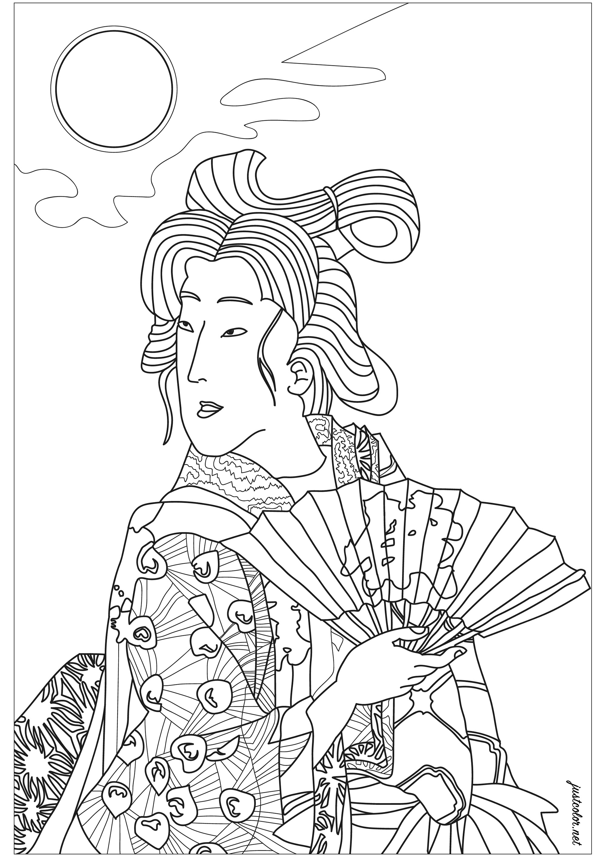 119 Japan Coloring Pages Printable 105