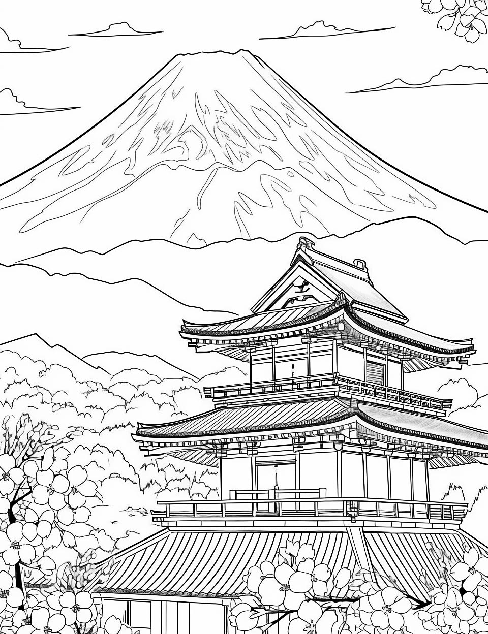 119 Japan Coloring Pages Printable 50