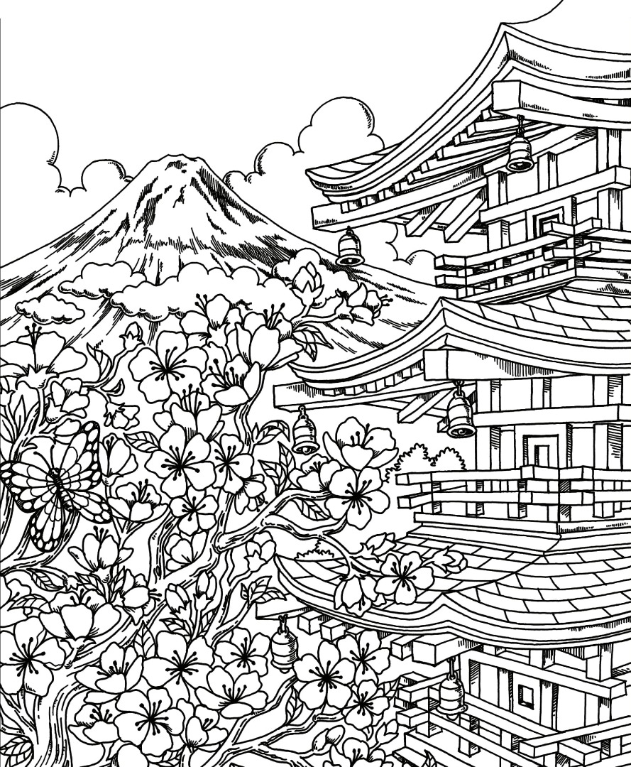 119 Japan Coloring Pages Printable 65