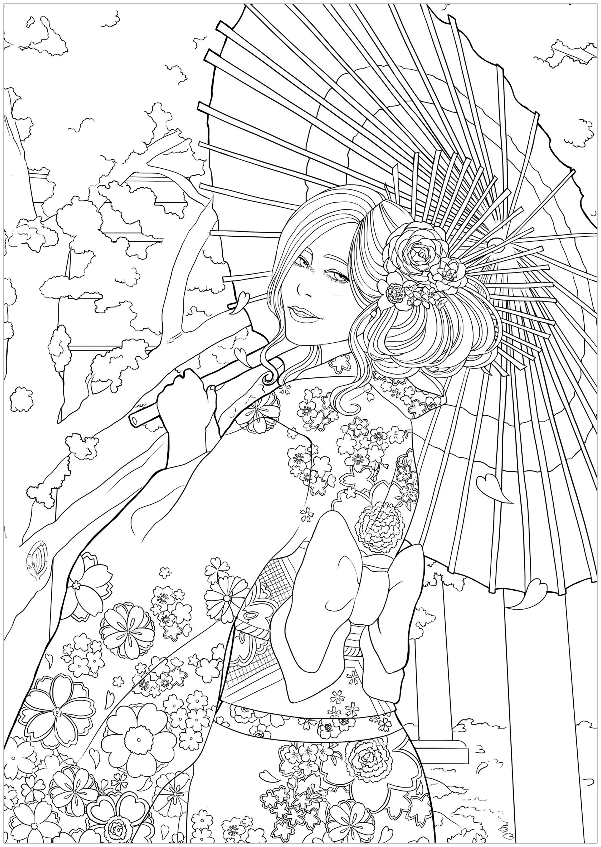 119 Japan Coloring Pages Printable 77