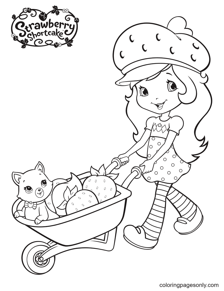 130+ Strawberry Shortcake Coloring Page for Sweet Fun 1